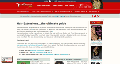 Desktop Screenshot of hairextensionguide.com