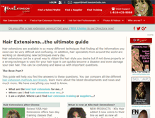 Tablet Screenshot of hairextensionguide.com